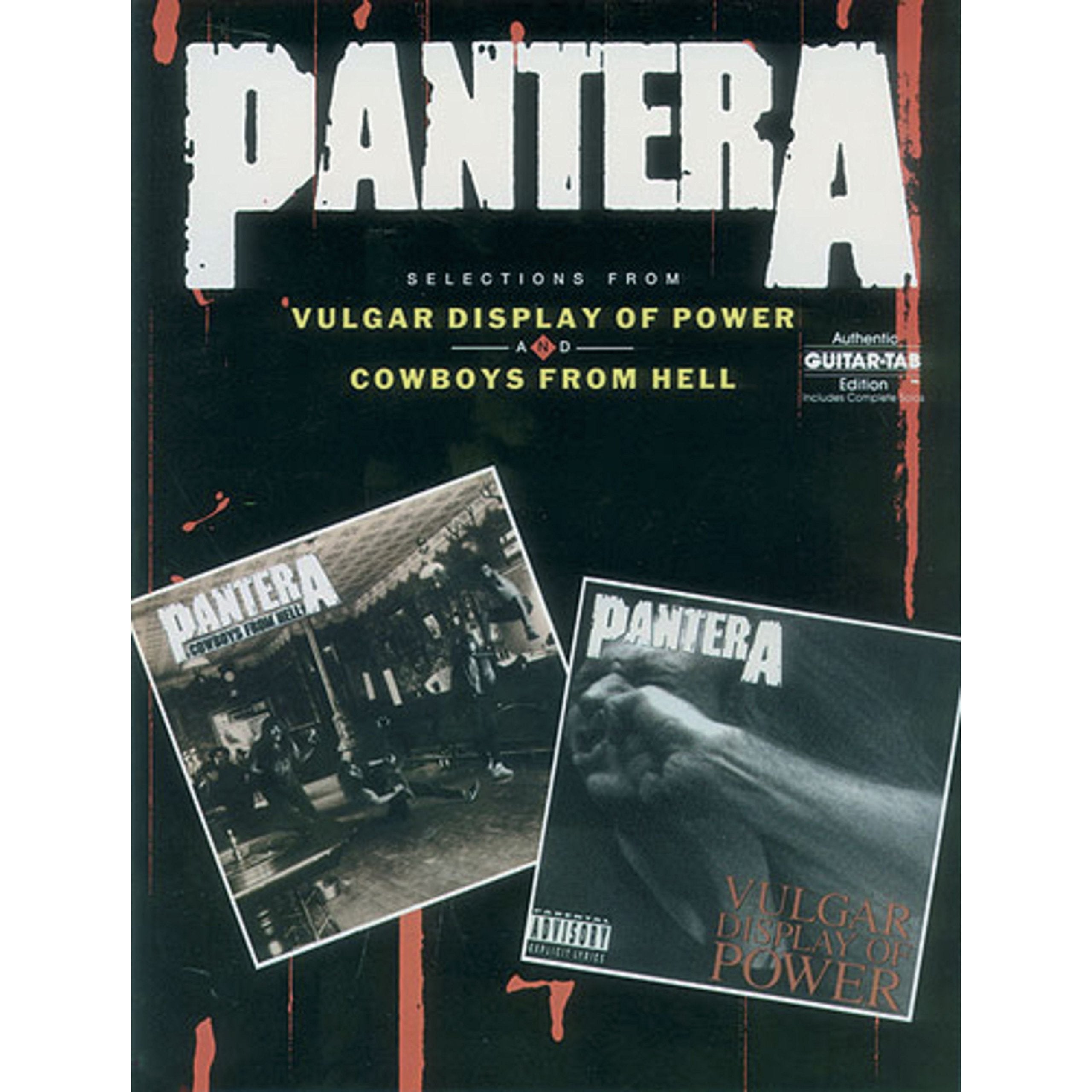 Pantera  Selections From Vulgar Display Of Power And Cowboys From Hell (Authentic Guitartab Editions),New