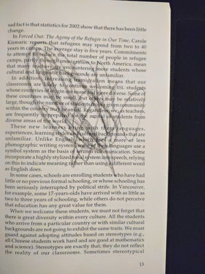 Look at Me When I Talk to You: ESL Learners in NonESL Classrooms, Second Edition,Used