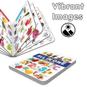 My First All In One Board Book : (Waterproof, Dust-Resistant, Big Fonts, Hard Laminated, Realistic Pictures, Tear Resistent) Kids Book