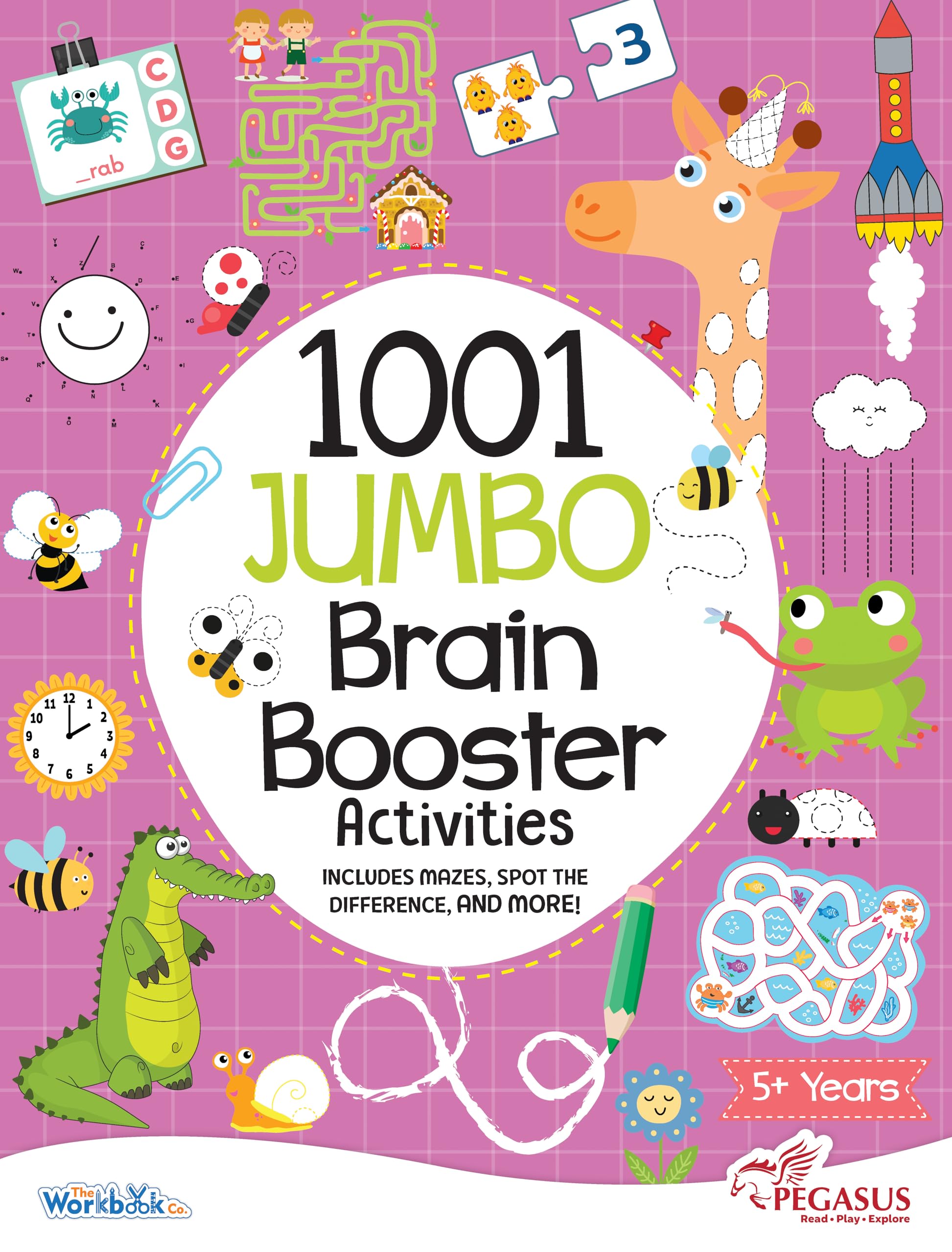 1001 Jumbo Brain Booster Activities For 5 To 8 Years Old Kids|Enhance The Child Mind With Cognitive Excellence With Interactive Activity Book