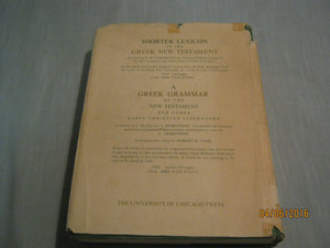 A GreekEnglish Lexicon of the New Testament and Other Early Christian Literature, Second Edition,Used