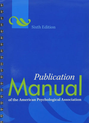 Publication Manual of the American Psychological Association,Used