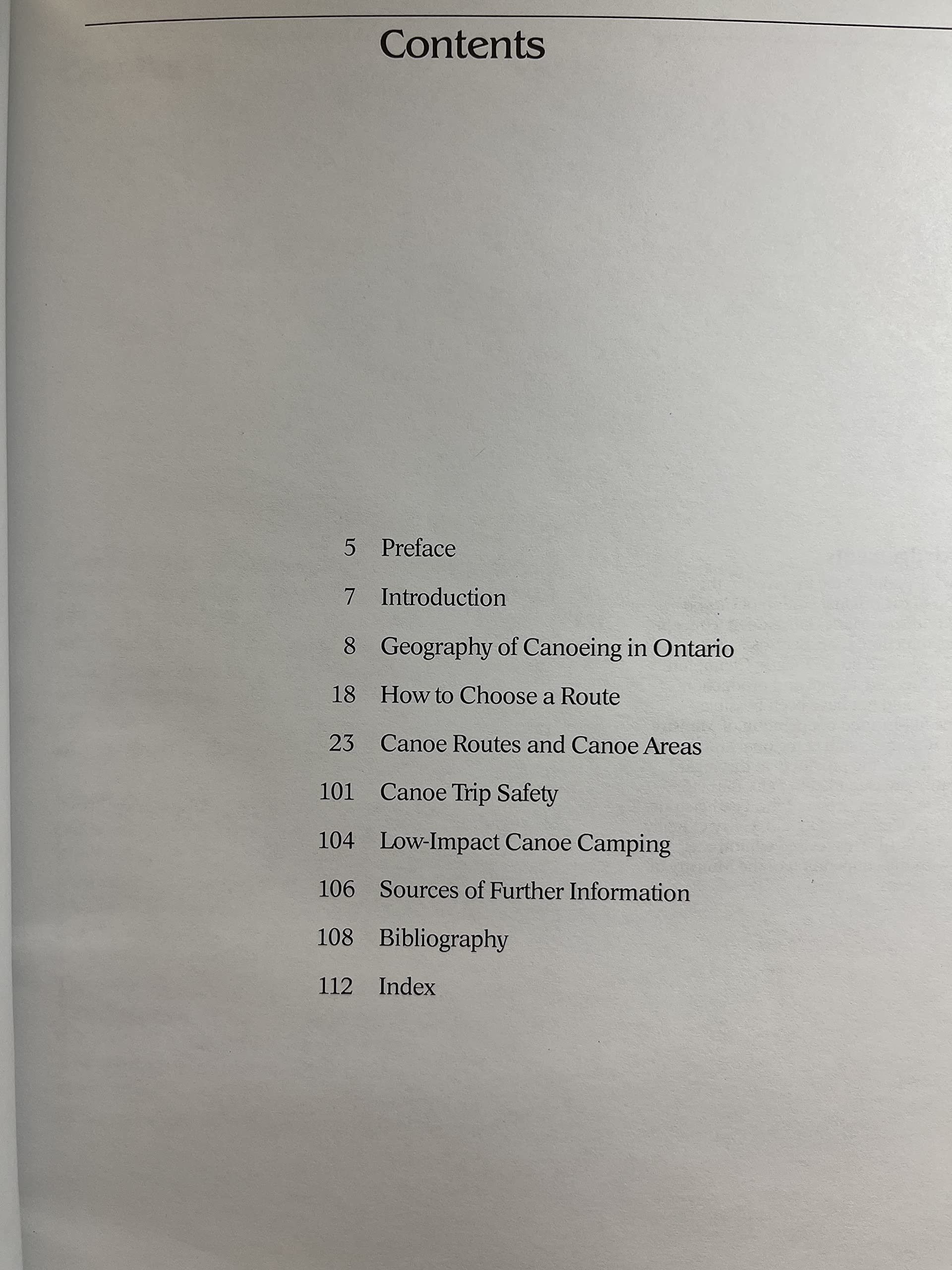 Canoe Routes of Ontario (Revised),Used