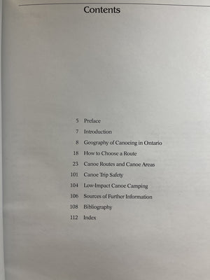 Canoe Routes of Ontario (Revised),Used