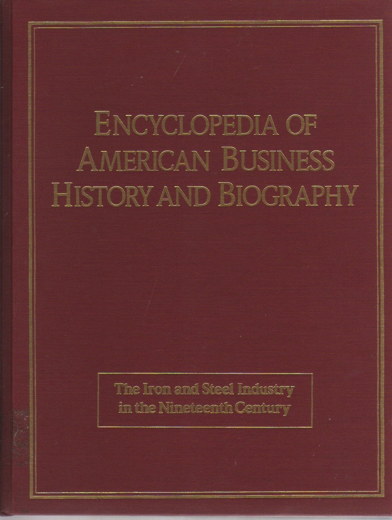 Iron and Steel in the Nineteenth Century (Encyclopedia of American Business History and Biography),New