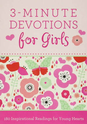 3Minute Devotions for Girls: 180 Inspirational Readings for Young Hearts,Used
