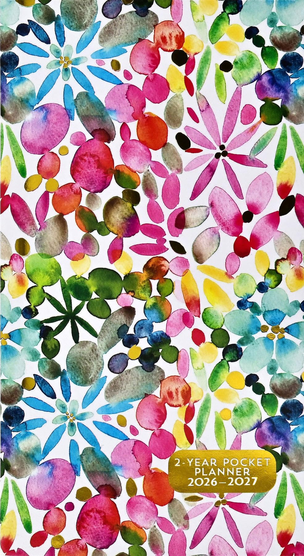 202627 Watercolor Garden 2Year Pocket Planner (24Month Calendar)