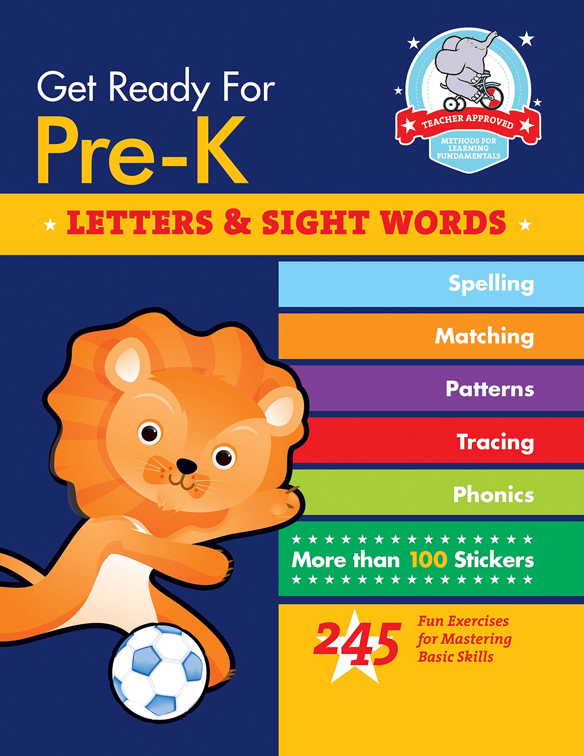 Get Ready For Prek: Letters & Sight Words: 245 Fun Exercises For Mastering Basic Skills (Get Ready For School)