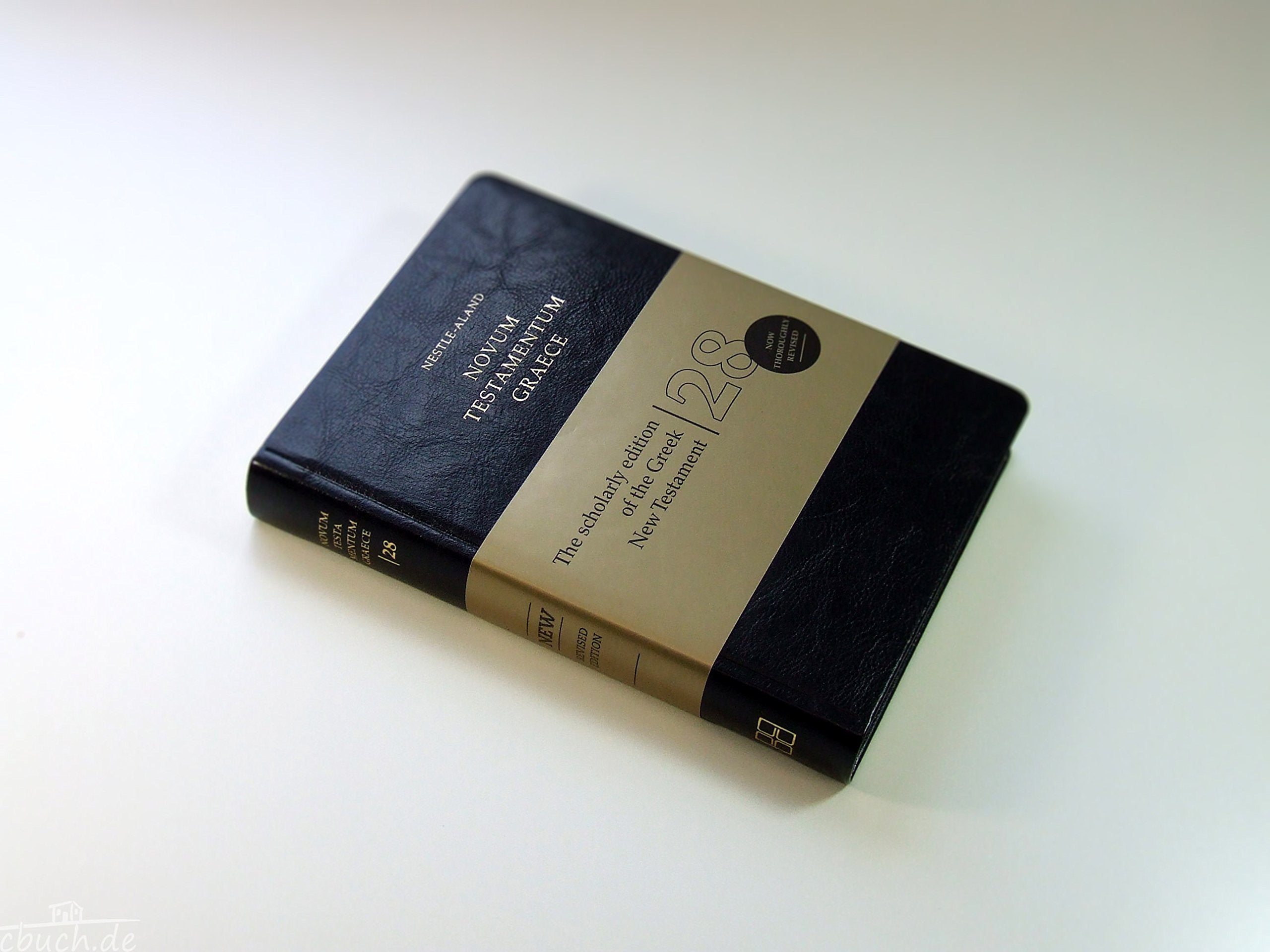 Holy Bible: Nestle Aland 28Th Revised Ed Of The Greek New Testament, Flexisoft Edtion, Black, Imitation Leather