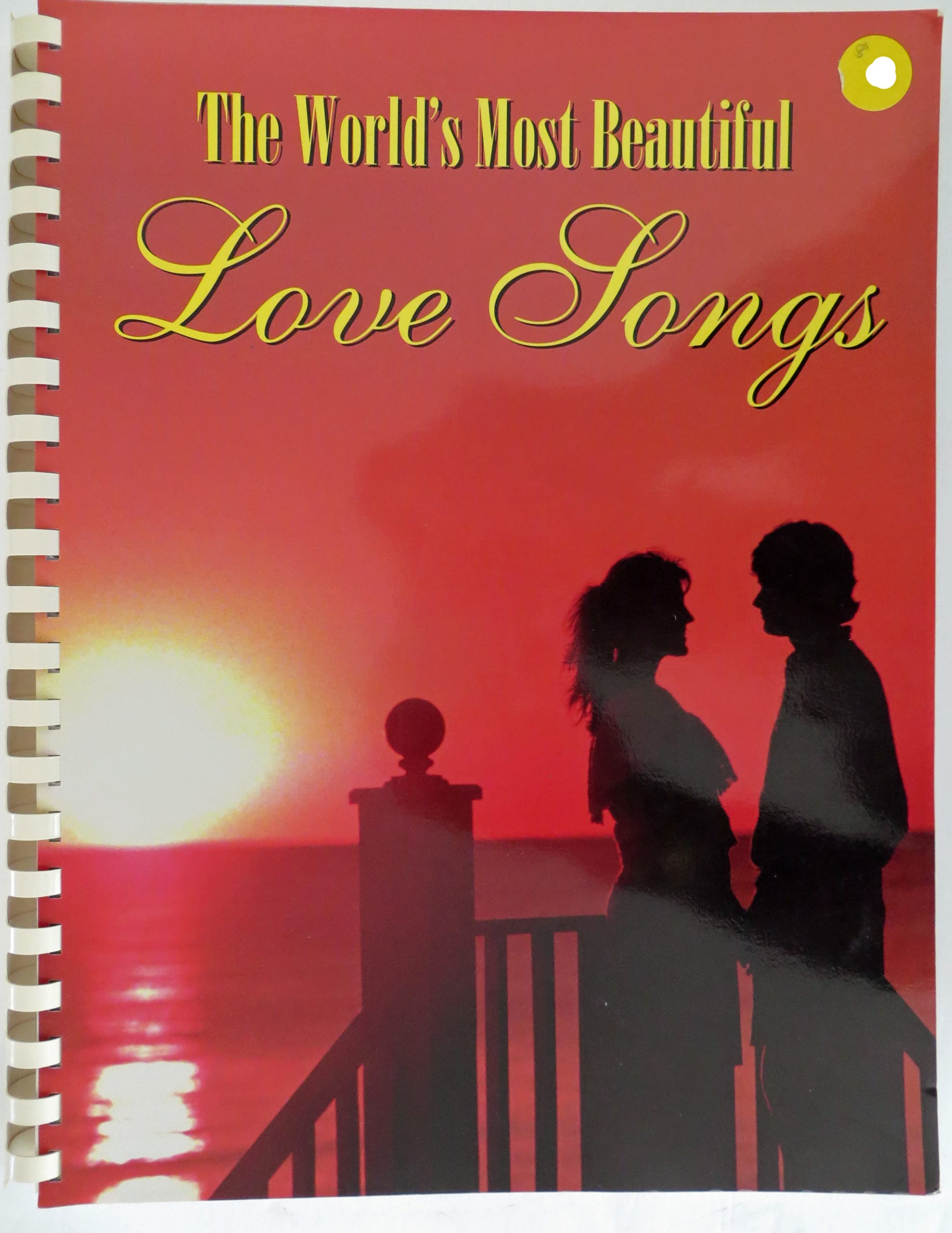 World'S Most Beautiful Love Songs (Sheet Music Book For Guitar And Piano),Used