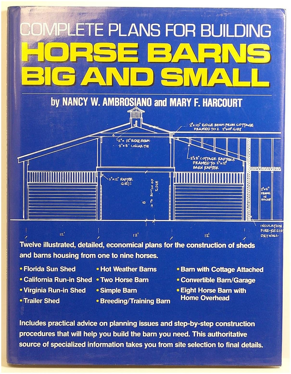 Complete Plans for Building Horse Barns Big and Small,Used