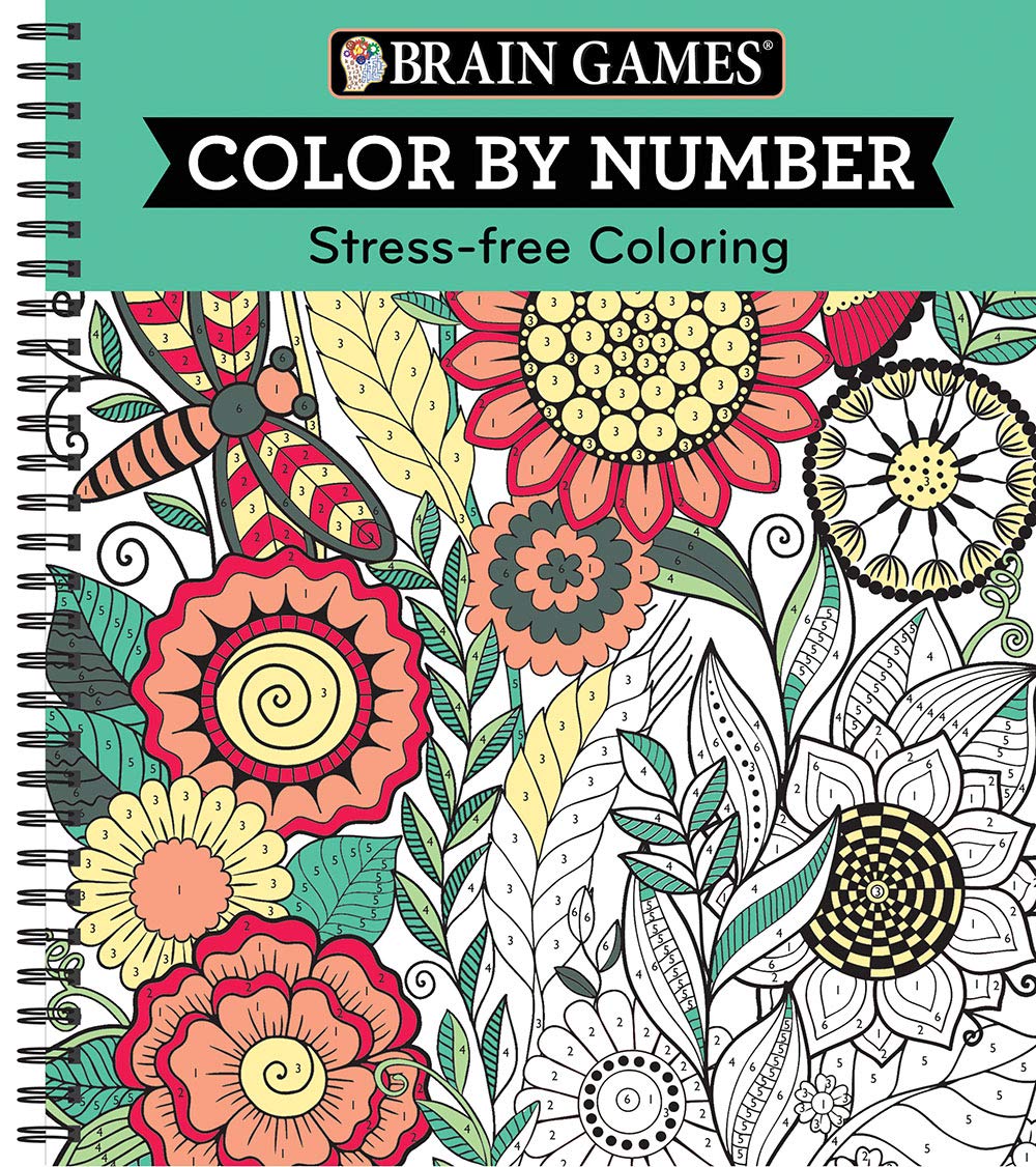 Brain Games  Color by Number: StressFree Coloring (Green)