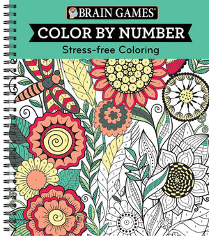Brain Games  Color by Number: StressFree Coloring (Green)