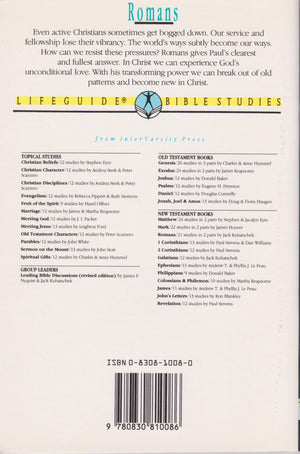 Romans: Becoming New in Christ  21 Studies in 2 Parts for Individuals or Groups (Lifebuilder Bible Study),Used