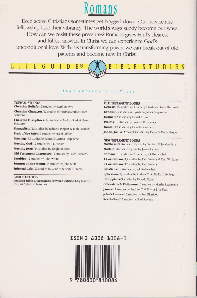 Romans: Becoming New in Christ  21 Studies in 2 Parts for Individuals or Groups (Lifebuilder Bible Study),Used