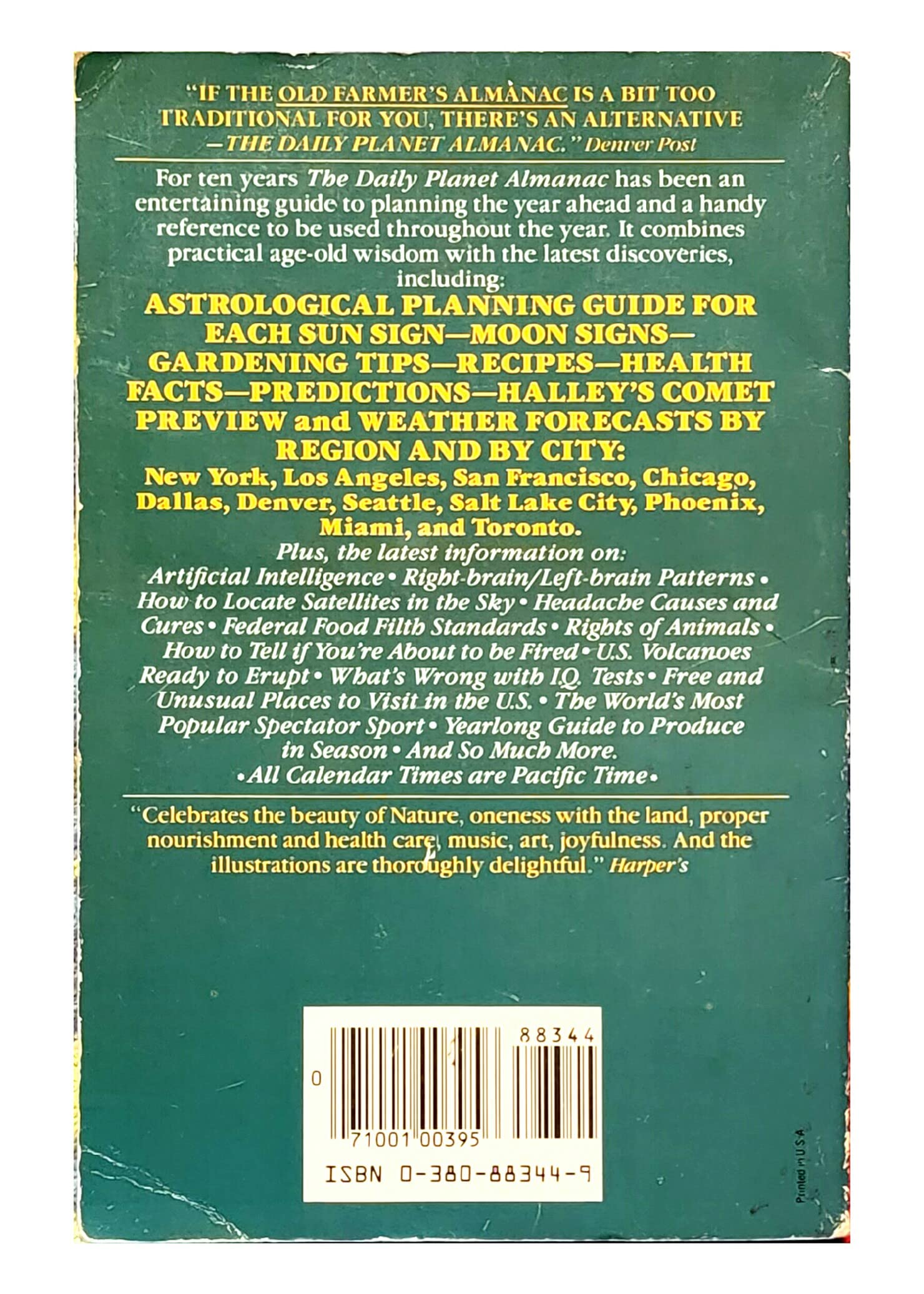 Daily Planet Almanac 1985,Used