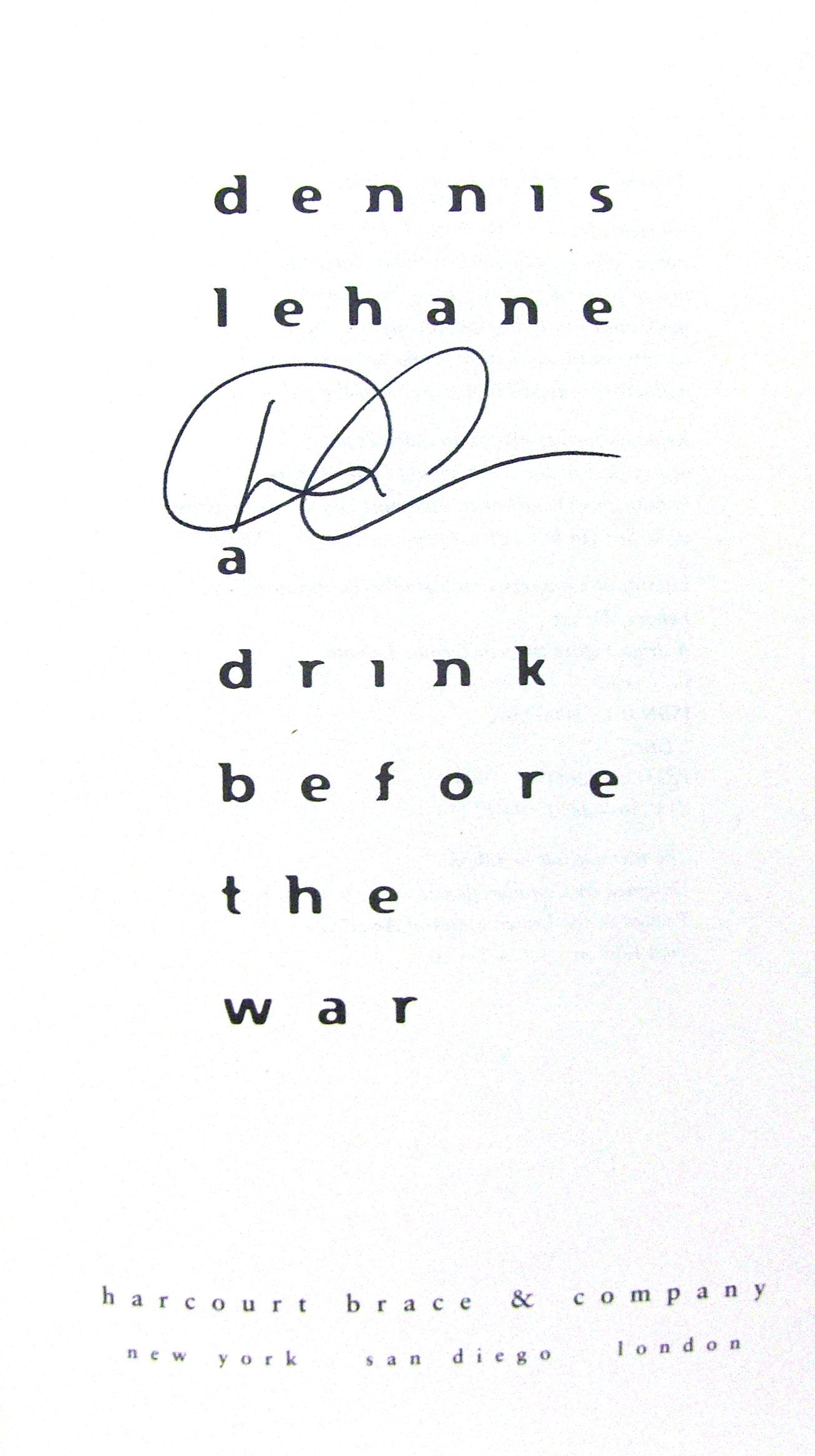 A Drink Before The War,New