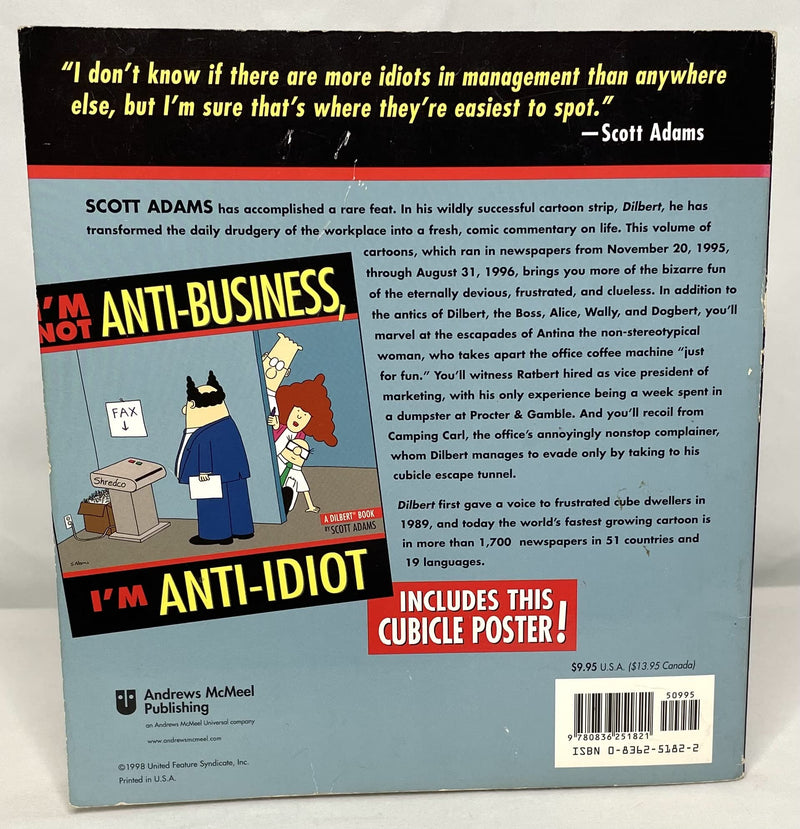 I'M Not Antibusiness, I'M Antiidiot [Dilbert] (Volume 11),Used