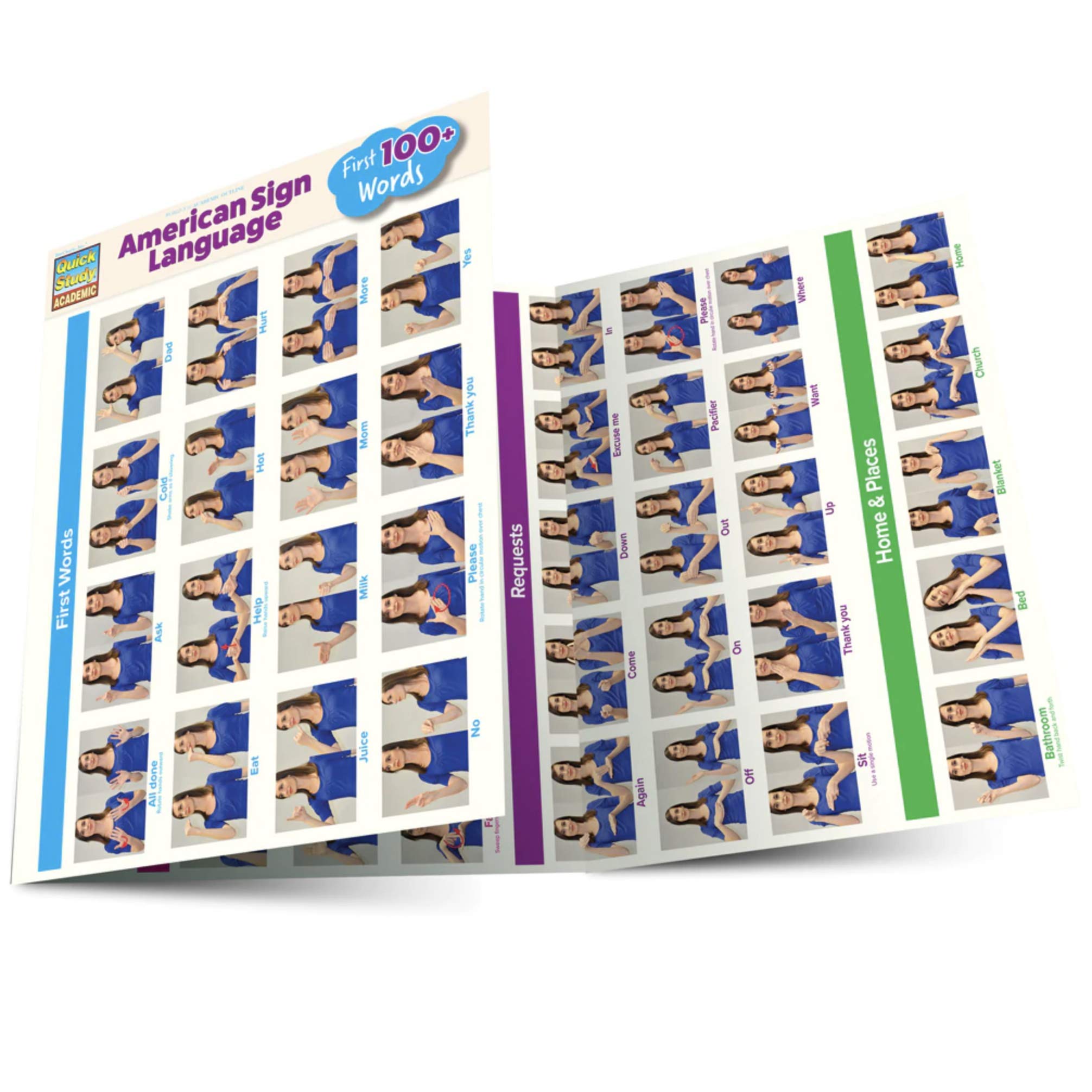 American Sign Language  First 100+ Words (Quick Study Academic)