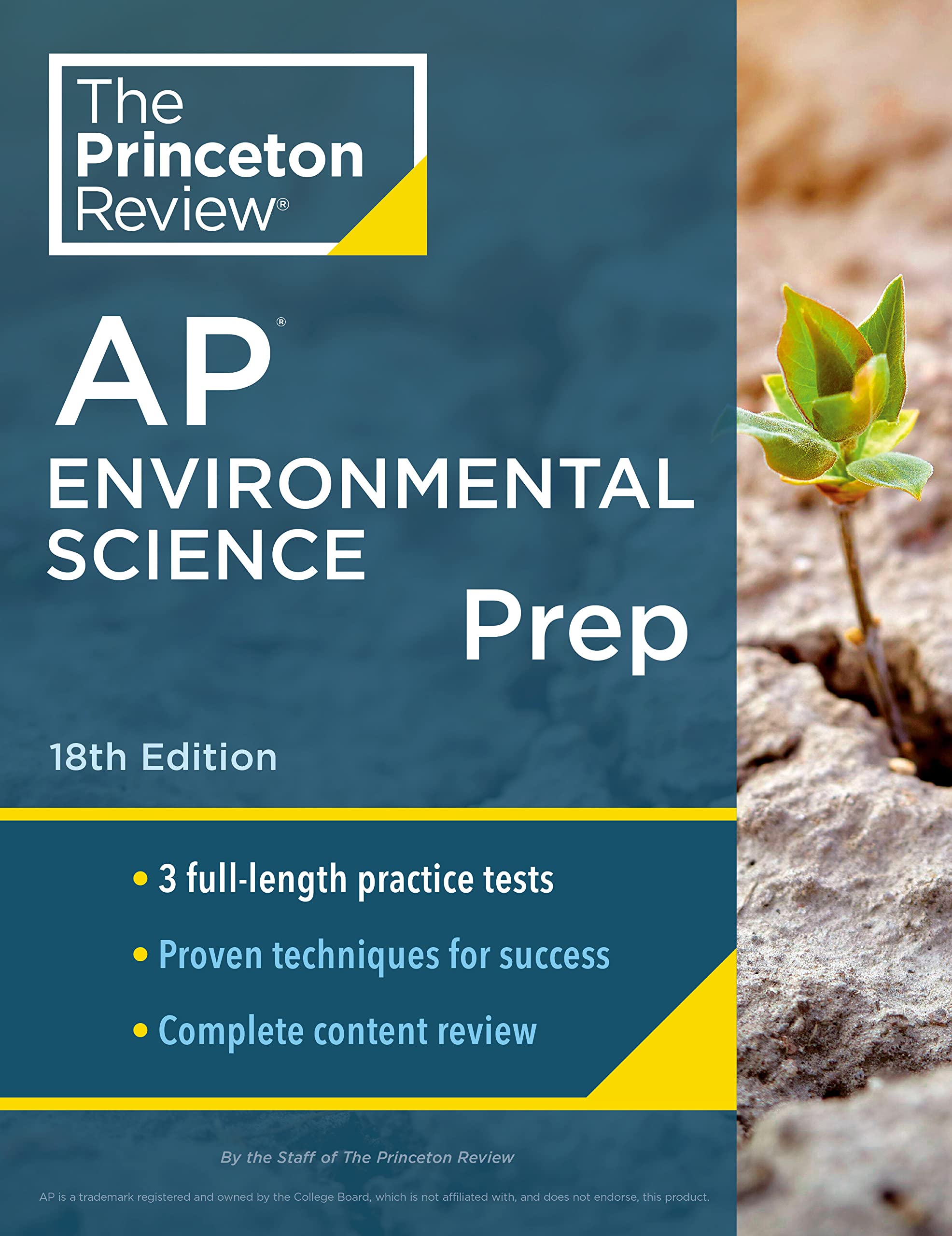Princeton Review Ap Environmental Science Prep, 18Th Edition: 3 Practice Tests + Complete Content Review + Strategies & Techniqu,New