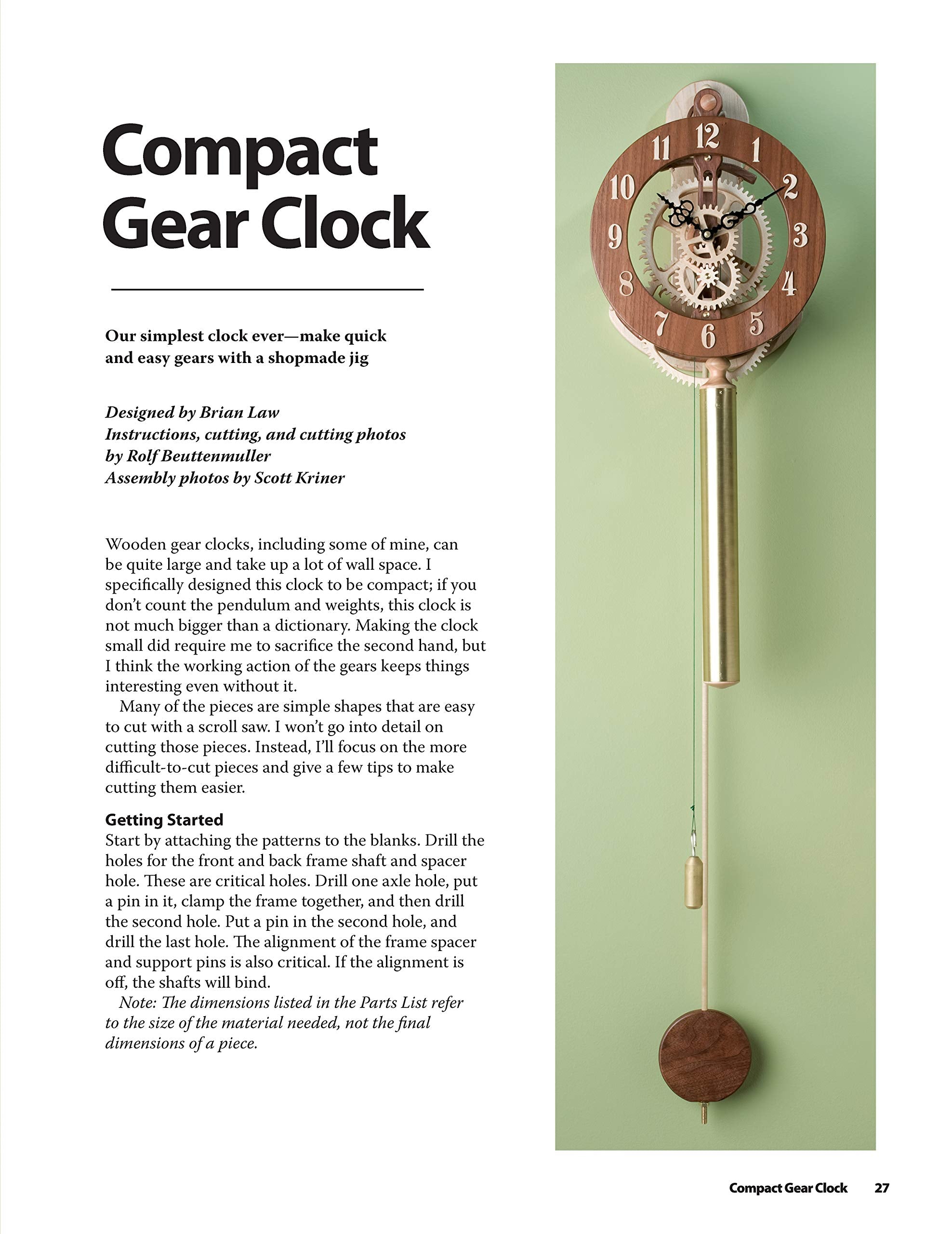 Making Wooden Gear Clocks: 6 Cool Contraptions That Really Keep Time (Fox Chapel Publishing) StepbyStep Projects for Handmade ,Used