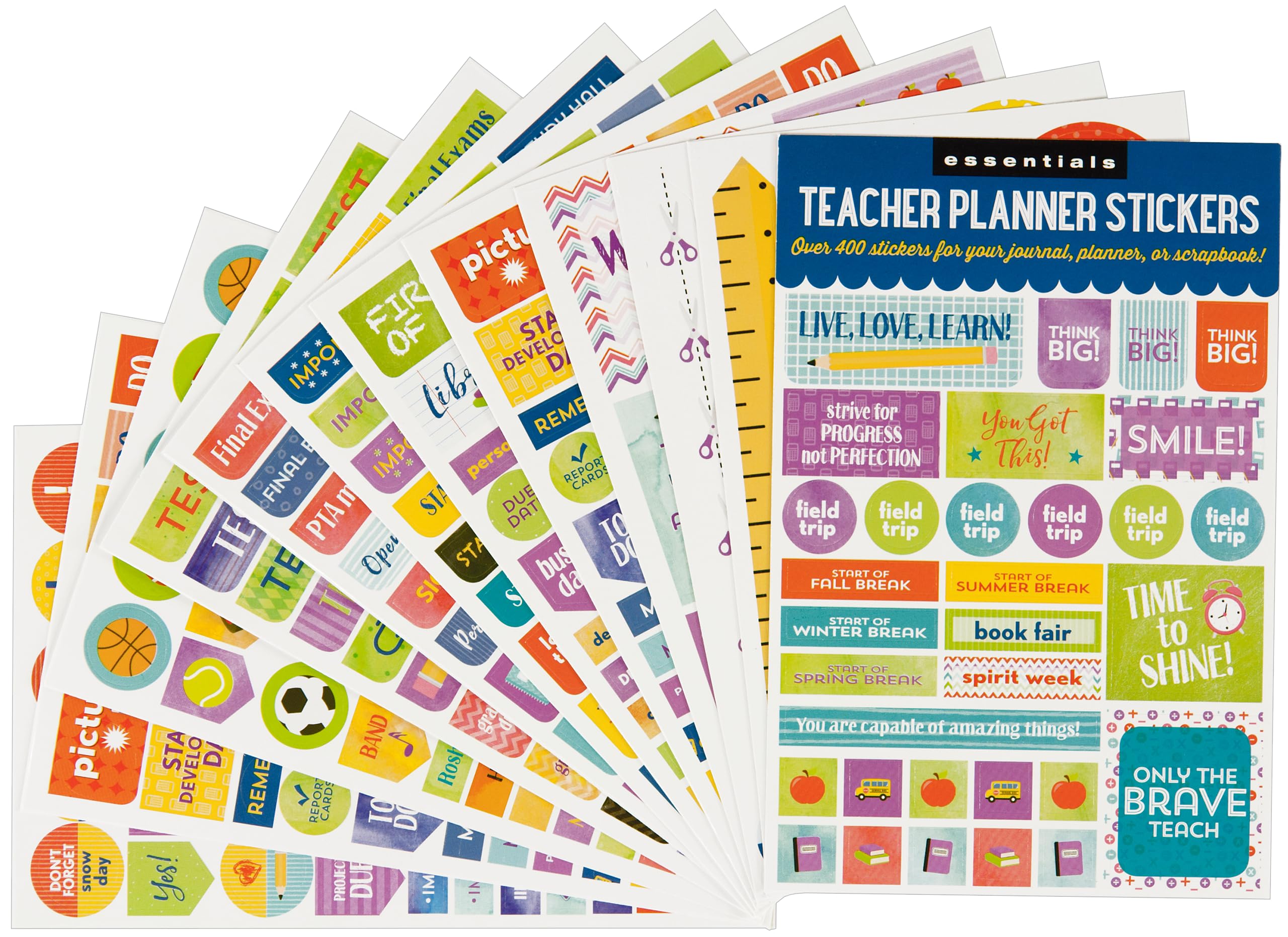 Essentials Teacher Planner Stickers (Set of 400 Stickers),Used
