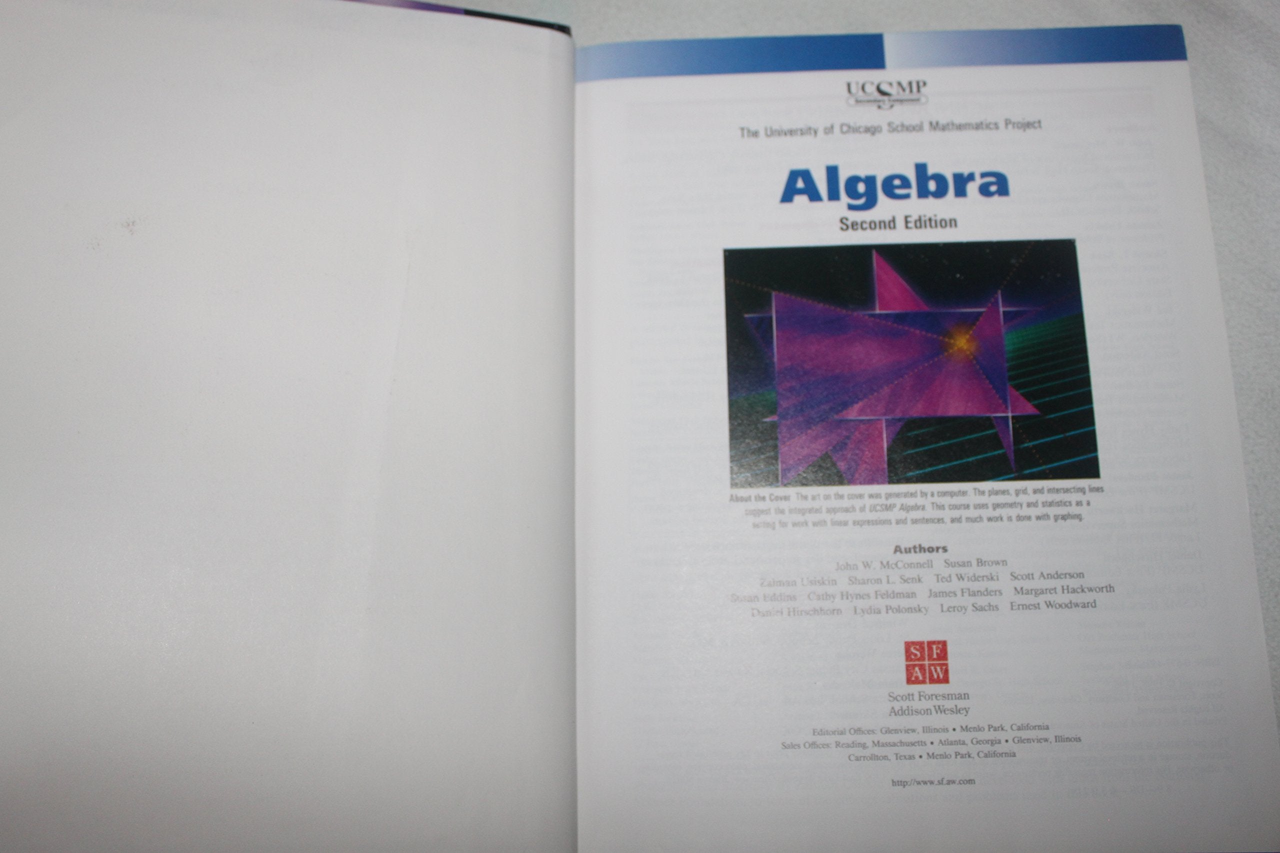 Algebra: Integrated Mathematics (University of Chicago School Mathematics Project),New