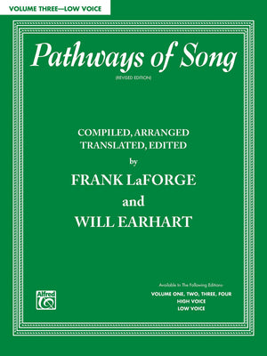 Pathways Of Song, Vol 3: Low Voice (Pathways Of Song Series, Vol 3)