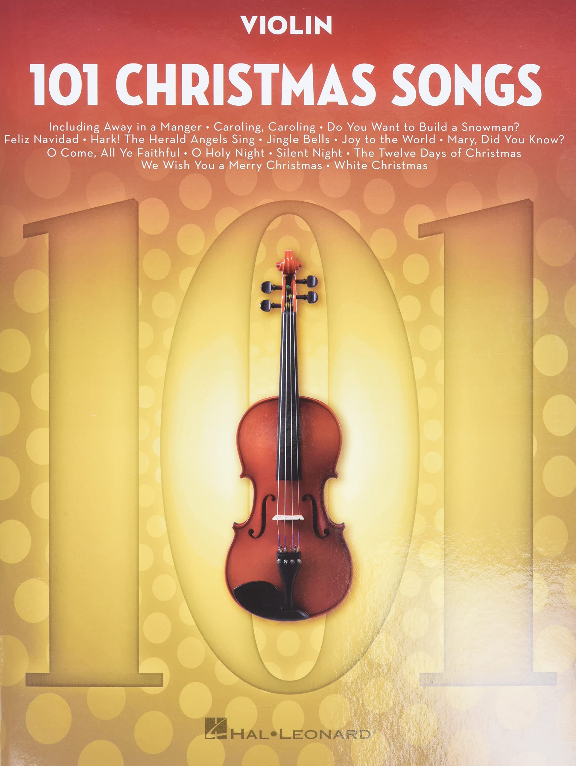 101 Christmas Songs for Violin  Christmas Sheet Music Book for Violin  Popular Christmas Songs in One Book  Christmas Song Bo,Used