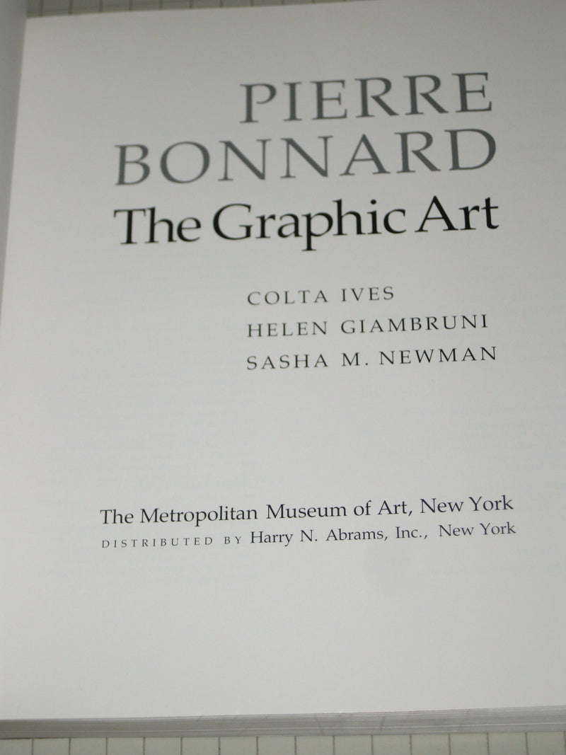 Pierre Bonnard: The Graphic Art,Used