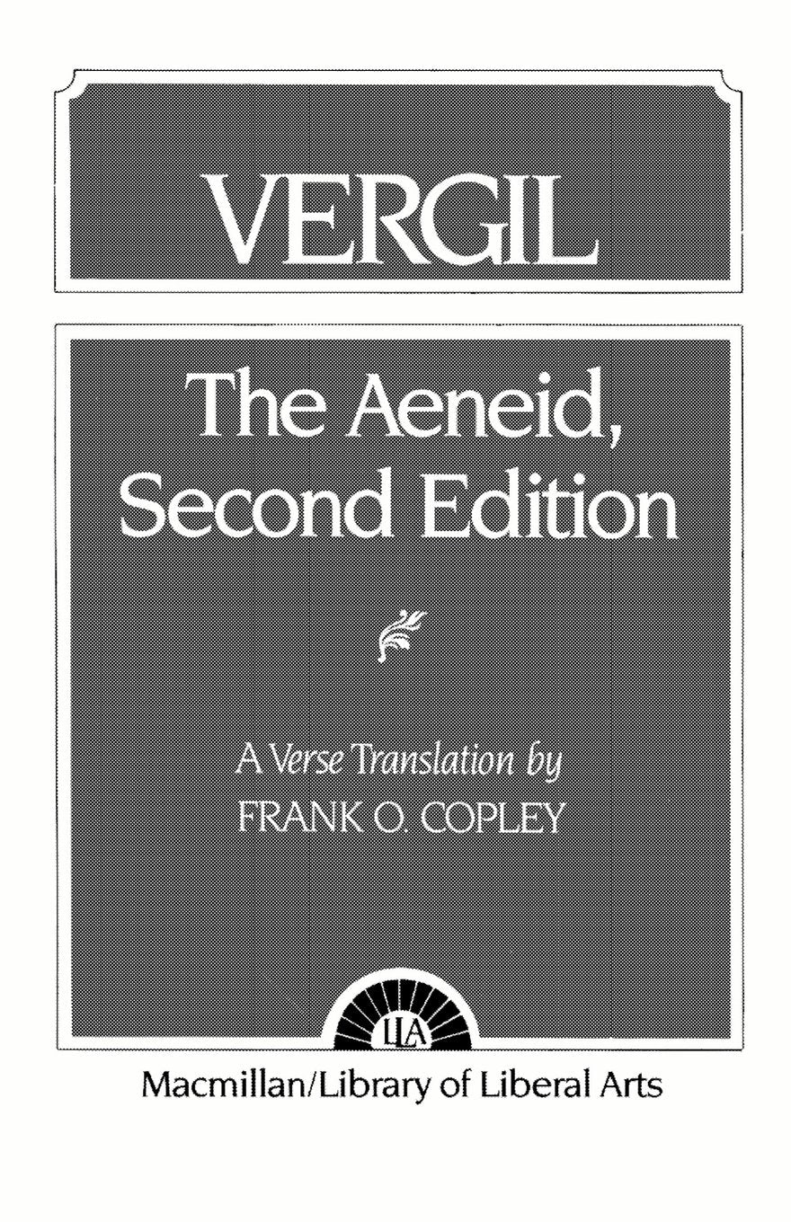 Vergil: Aeneid, The (2nd Edition),Used