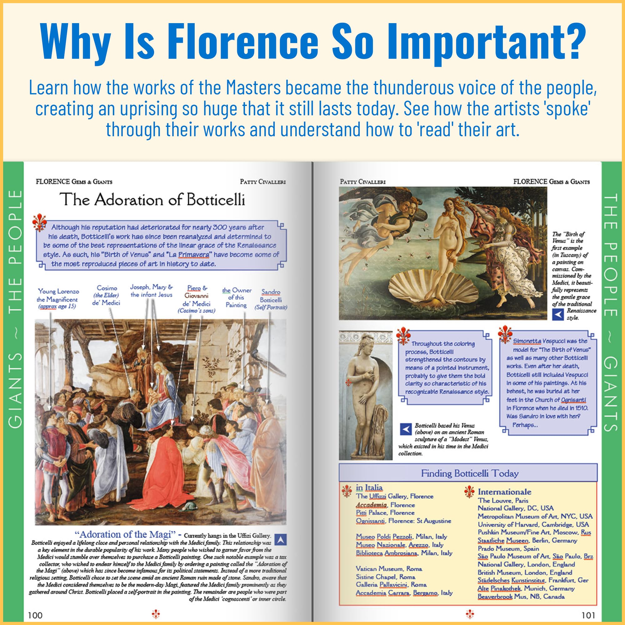 Florence Italy Travel Guide  Patty Civalleri  Spinner Board And Bookmark Included  Onthego Instant Planner  Italy Travel G