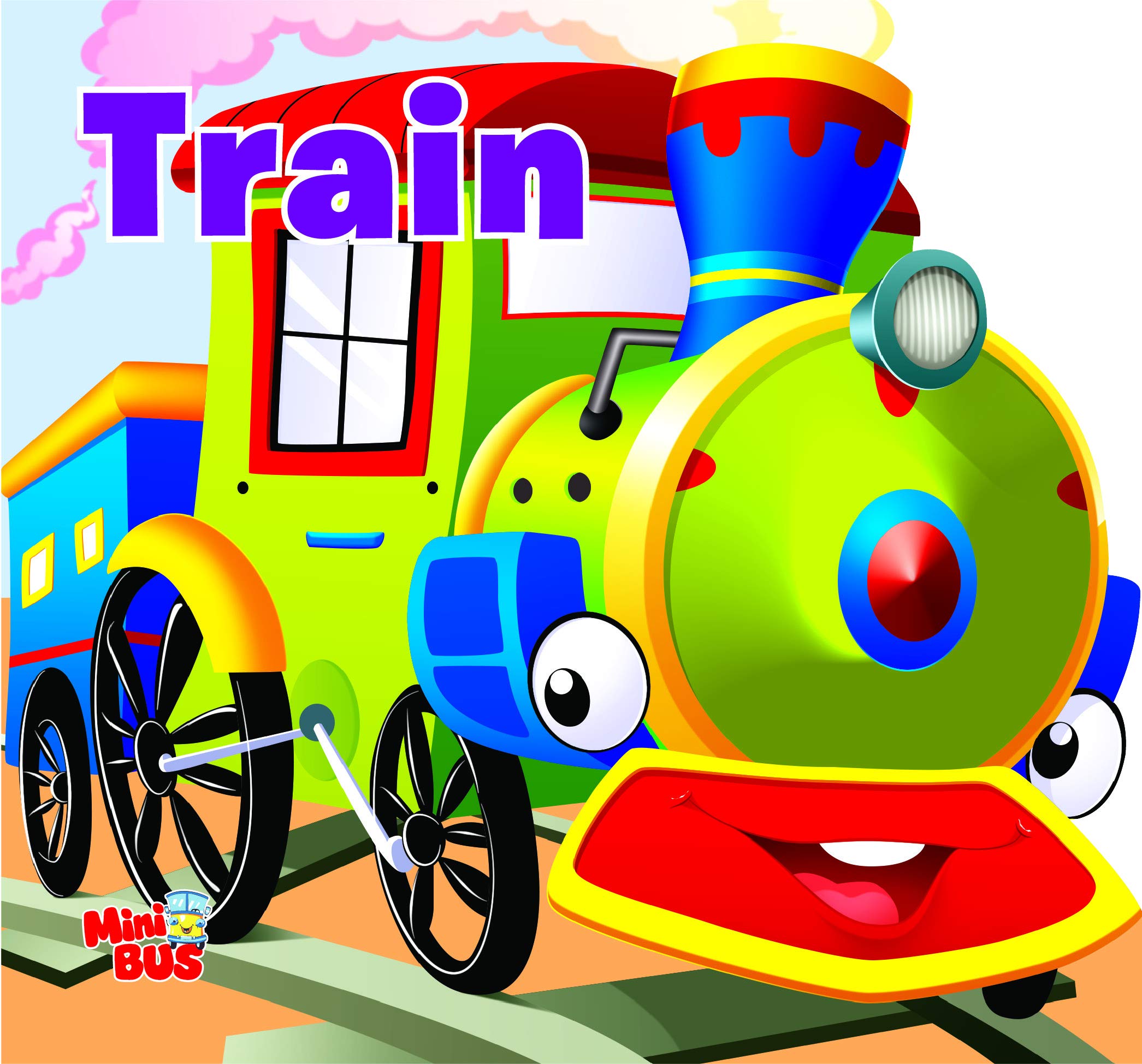 Board Book : Train ( Transport ) - Cutout Board Books