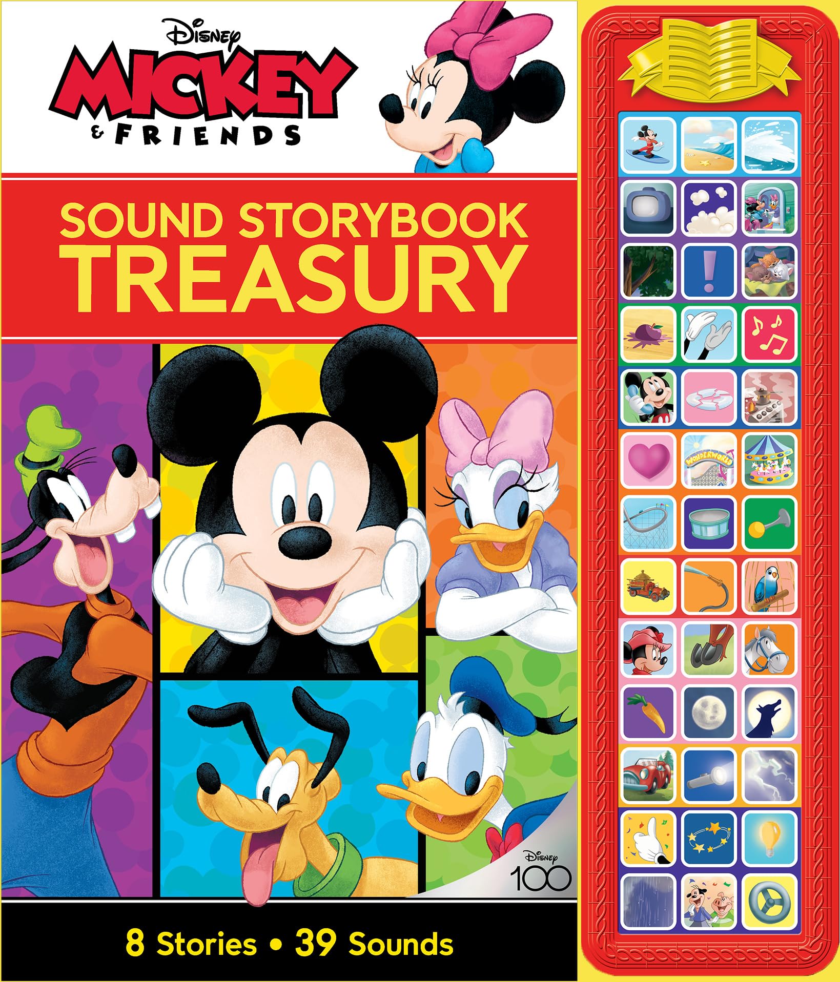 Disney Mickey Mouse & Friends  Minnie, Donald, Goofy, and More! Sound Storybook Treasury  39Button Sound Book  PI Kids,New