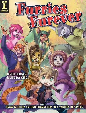 Furries Furever: Draw and Color Anthro Characters in a Variety of Styles,Used