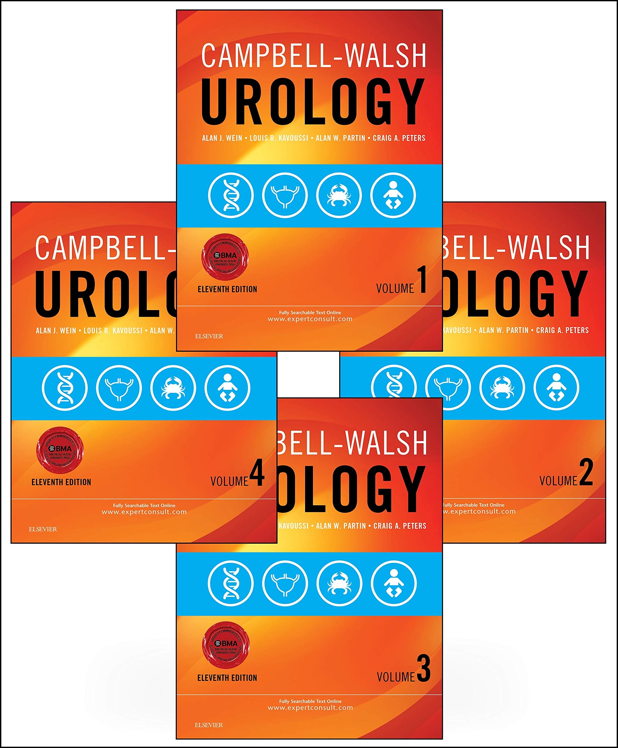 CampbellWalsh Urology: 4Volume Set,Used