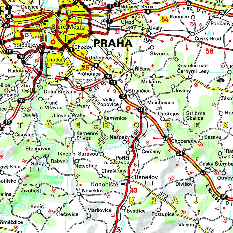 Czech Republic/Slovak Republic  Michelin National Map 731 (Michelin National Maps),Used