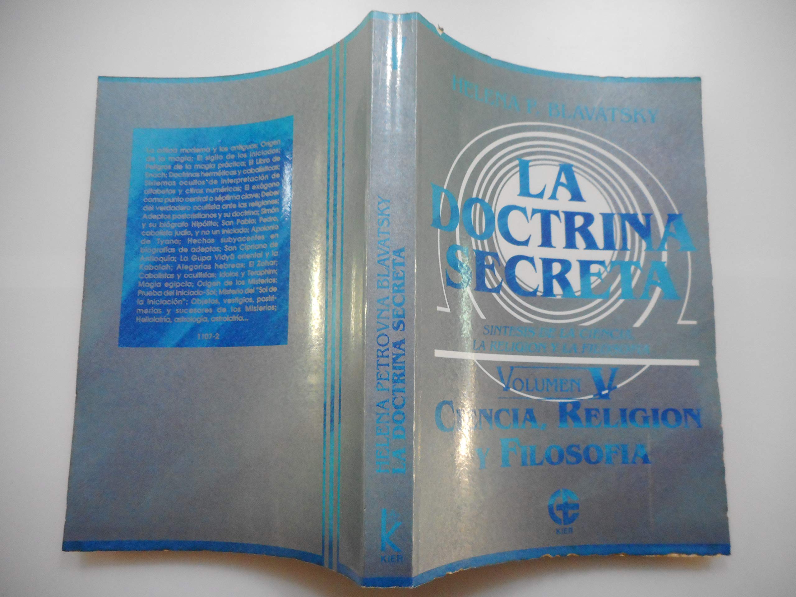 La Doctrina Secreta. Vol V. Ciencia, religion y filosofia (Ciencia Espiritual) (Spanish Edition),Used