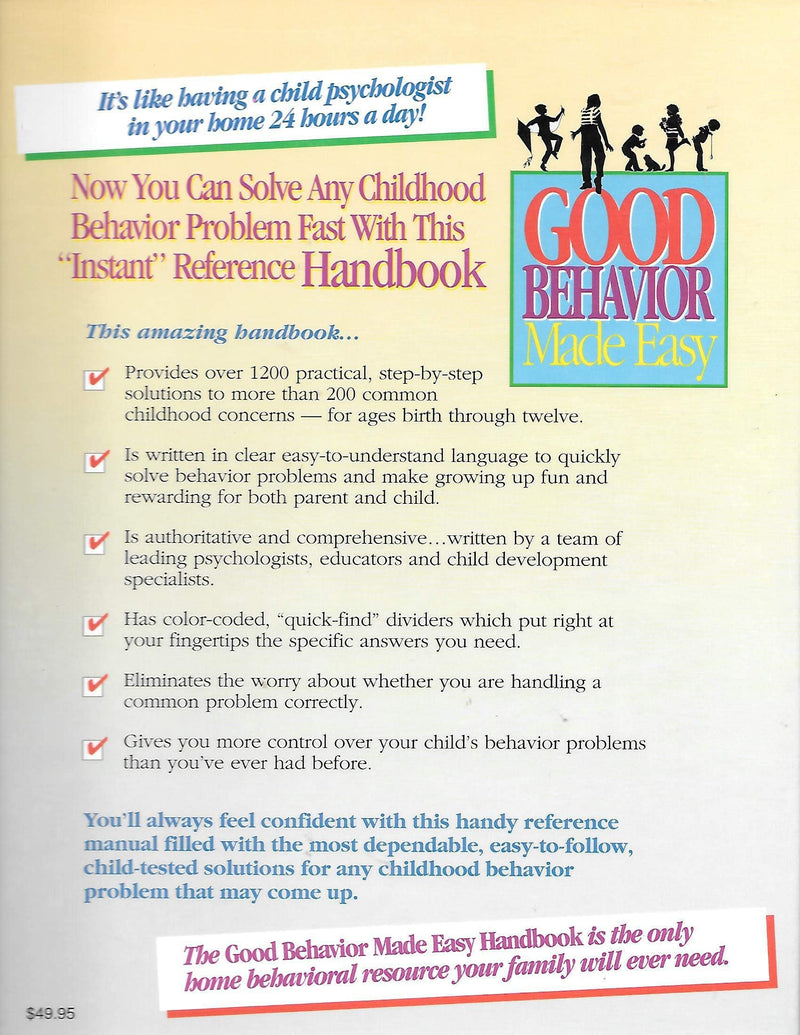 Good Behavior Made Easy Handbook,Used