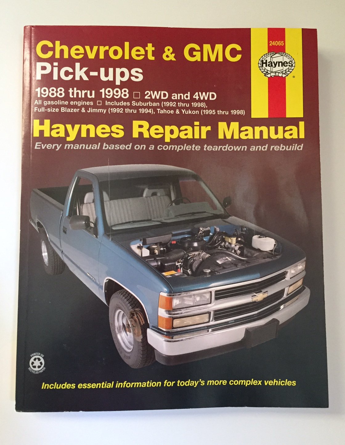 Chevrolet & Gmc Pickups Automotive Repair Manual: Models Covered: Chevrolet And Gmc Pickups, 19881998; Suburban, Blazer, Jimm-new