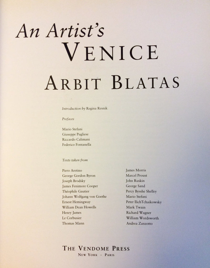 An Artist's Venice,Used