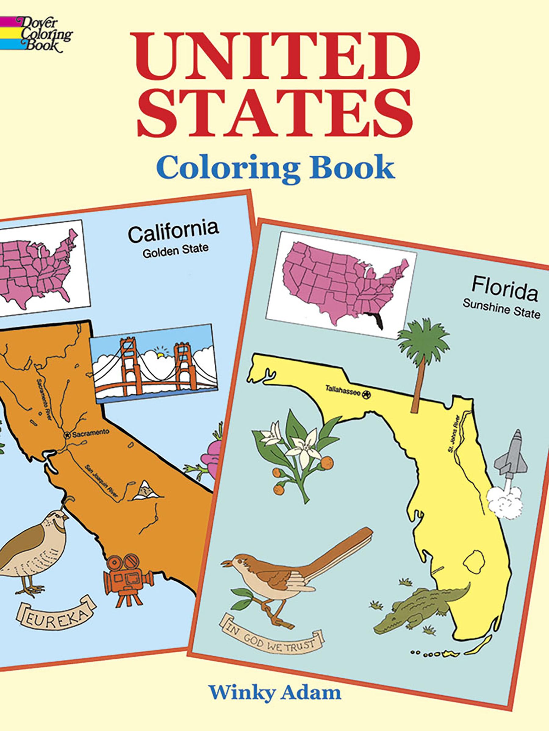 United States Coloring Book (Dover American History Coloring Books),Used