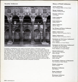 Byzantine Architecture (History Of World Architecture),Used