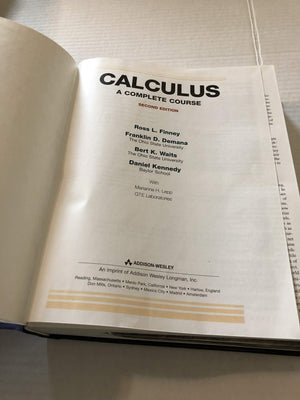 Calculus: A Complete Course (2nd Edition),Used