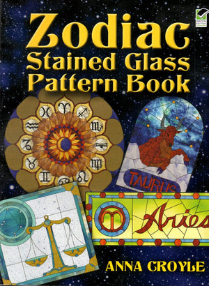 Zodiac Stained Glass Pattern Book (Dover Crafts: Stained Glass),Used
