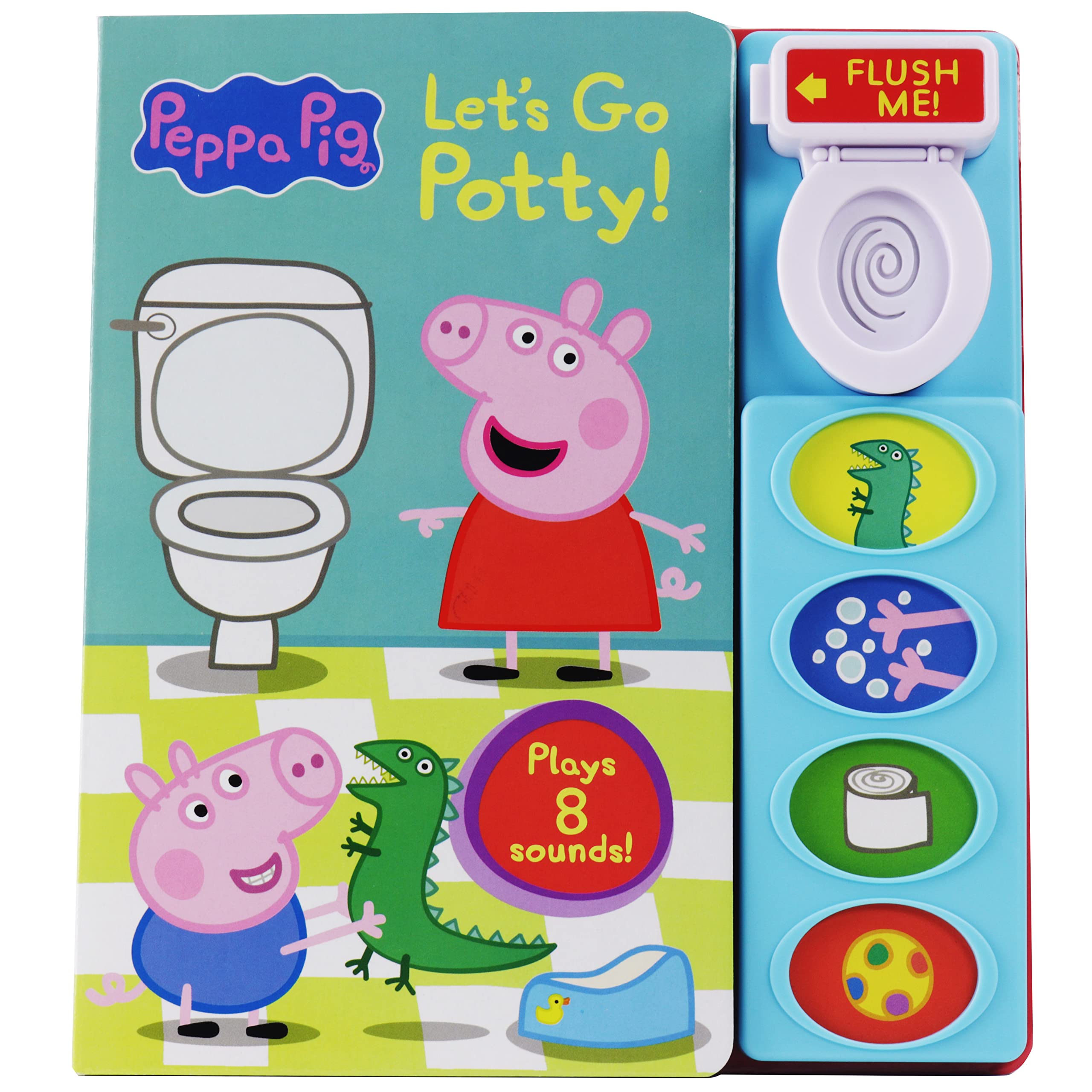 Peppa Pig  Lets Go Potty! Interactive 5Button Potty Training Sound Book  Pi Kids,New