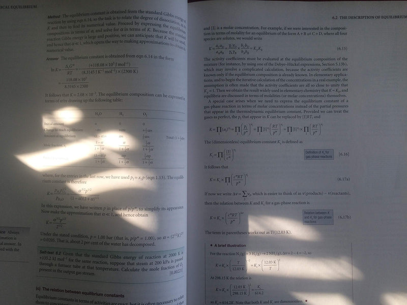 Atkins' Physical Chemistry,Used
