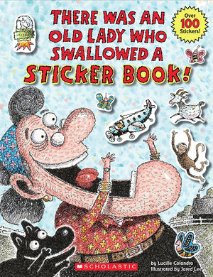 There Was an Old Lady Who Swallowed a Sticker Book!,Used