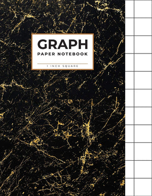 Graph Paper Notebook: 1 inch square (1 Quad Ruled)  Math/Science Notebook For School  Composition Notebook,Used