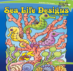 SPARK Sea Life Designs Coloring Book (Dover Sea Life Coloring Books),Used